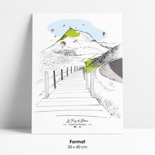 Affiche puy de dôme 30x40