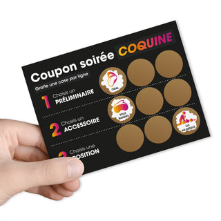 Jeu couple carte coquine G
