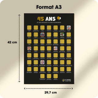 45 ans format A3