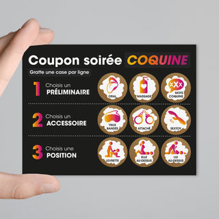 Jeu couple Soiree coquine Main Gauche Droit TG