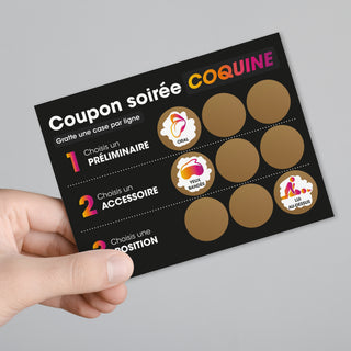 Jeu couple Soiree coquine Main Inclinee G