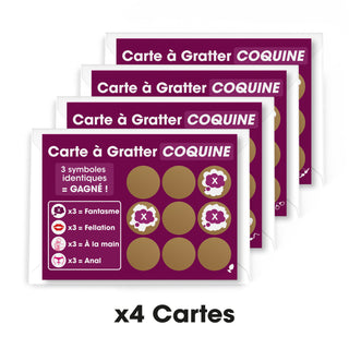 Magenta 4 Cartes Coquines