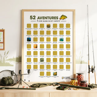 Poster carpiste encadré