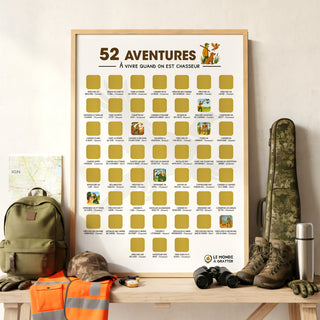 Poster chasse encadré