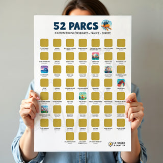 Poster parc d'attraction main