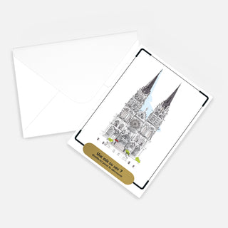 Carte postale cathédrale Notre Dame de l'Assomption enveloppe