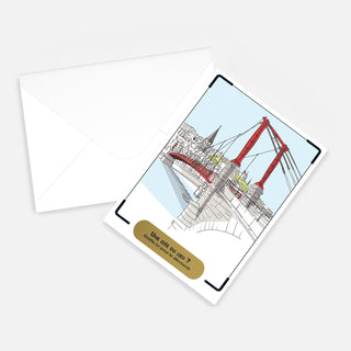 Carte postale Passerelle Saint George enveloppe