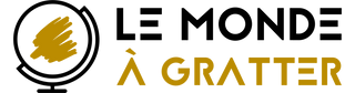 Logo LE MONDE À GRATTER horizontal