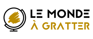Logo LE MONDE À GRATTER horizontal transparent