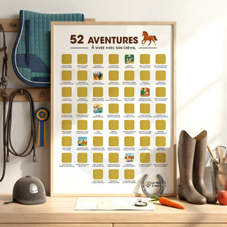 poster cheval encadré