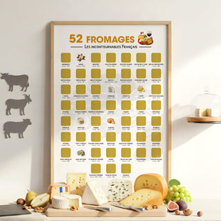 Poster fromages encadré