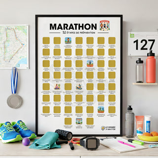 Poster marathon encadré