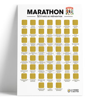 Poster marathon non gratté