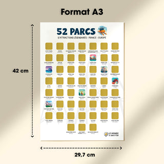Poster parcs d'attractions format