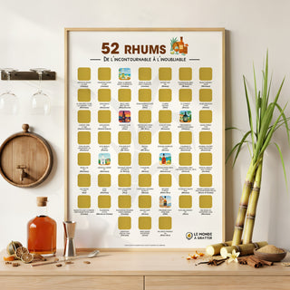 Poster rhums encadré