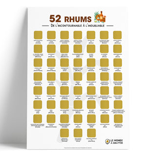 Poster rhums non gratté