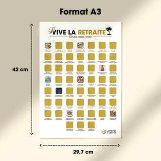 Retraite blanc format A3