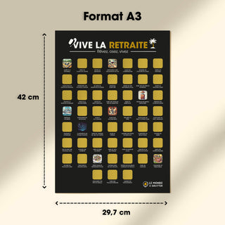 Retraite noir format A3